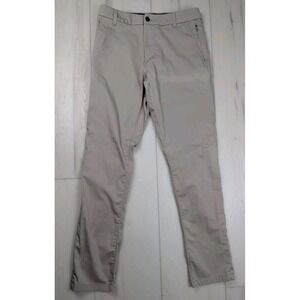 Birddogs Pants Mens 30x32* Performance Golf Chino Stretch‎ Flex Unlined Beige